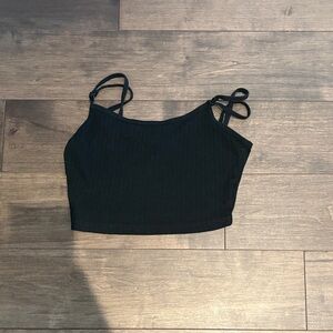 Sheike Black Ribbed Camisole